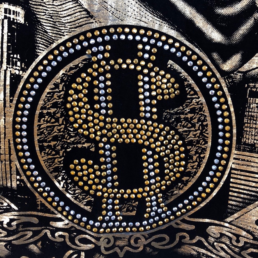 Big Tiger Ben Franklin Studded Cash Money Tee - Picture 3 of 5